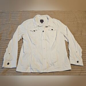 Gloria Vanderbilt White Blazer Size XXL